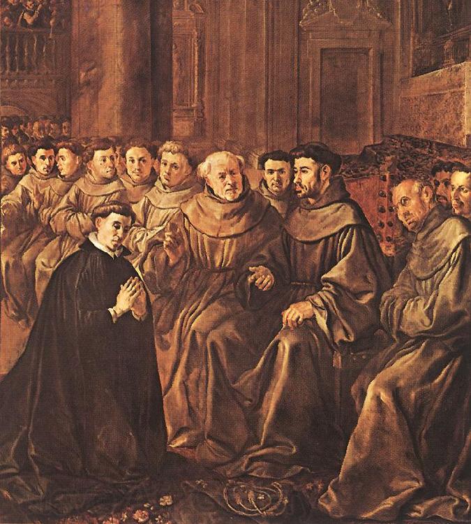 HERRERA, Francisco de, the Elder St Bonaventure Joins the Franciscan Order g Spain oil painting art